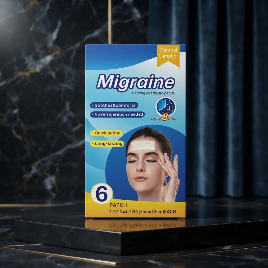 Migraine Cooling Headache Patch (Pack Of 6 Pcs)